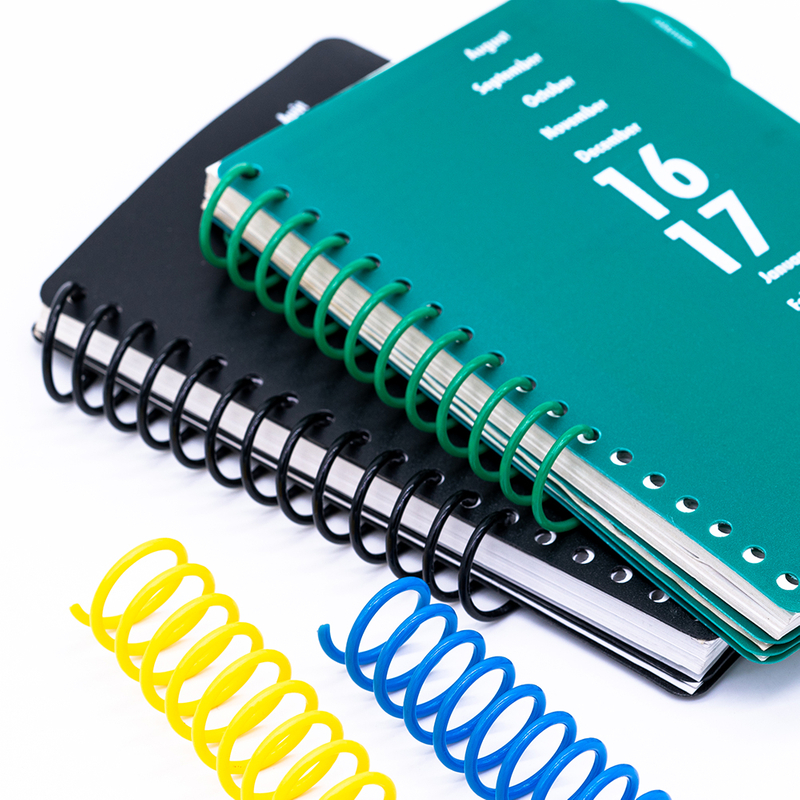 Plastic PVC Single Loop Wire O Book Binding Spiral Coil