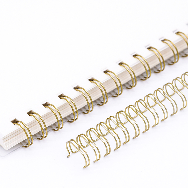 New Arrival Metal Spiral Binding PET Coated Twin Ring Binding Wire Double Loop Coil