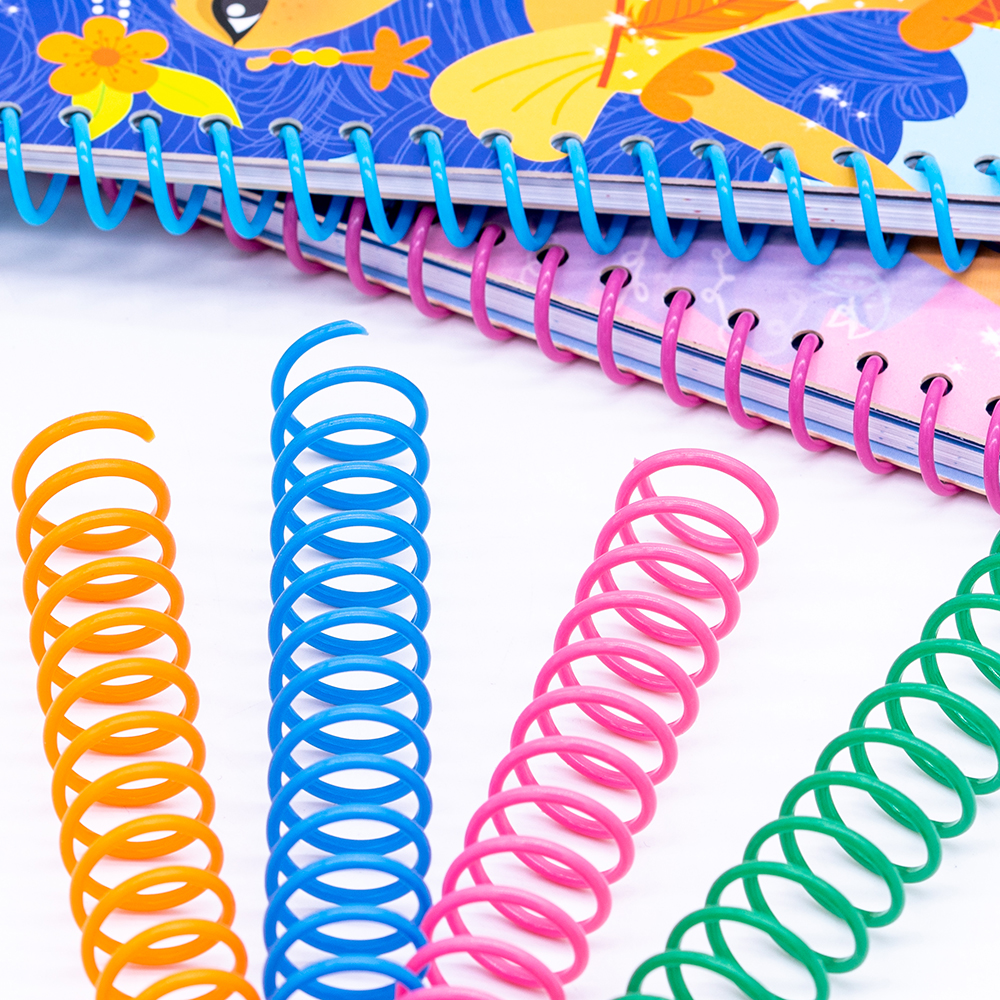 Plastic PVC Single Loop Wire O Book Binding Spiral Coil